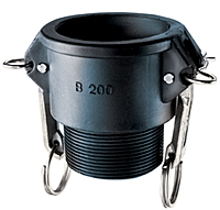 Polypropylene Female Camlock x Male NPT