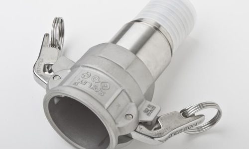 Stainless Steel Part C PTFE Lined Locking Camlock for Convoluted Hose