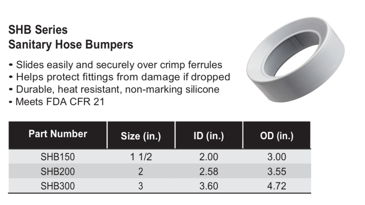 Hose Bumper Spec Sheet