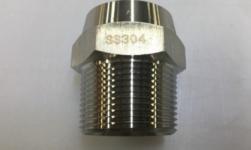 SS304 Hex Male NPT With Bevel for metal hose
