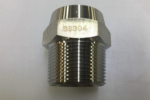 SS304 Hex Male NPT With Bevel for metal hose