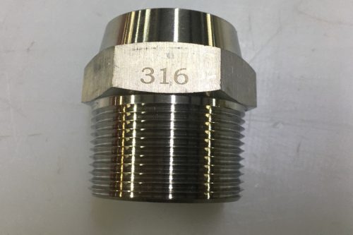 SS316 Hex Male NPT With Bevel for metal hose