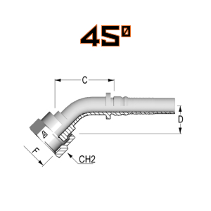 High Pressure 45 Degree
