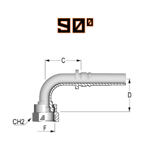 High Pressure 90 Degree